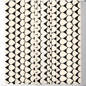 Brand new Mod Scales Pattern Blackout Curtains set/2, 50” x 96”